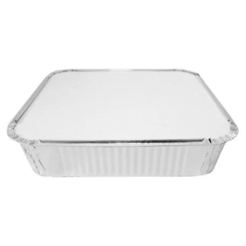 Delight Plus Foil Containers With Lids 9x9 5 Pack