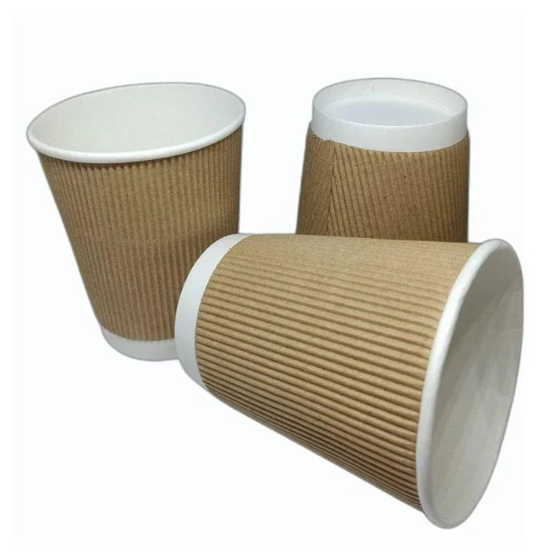 Value Ripple Coffee Cups 8oz 25 Pack