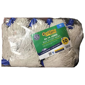 Optima Proclean Blue Socket Mops No 14 Large PY - Case of 10