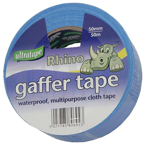 Ultratape Rhino Gaffer Cloth Tape Blue 50mm x 50m - single