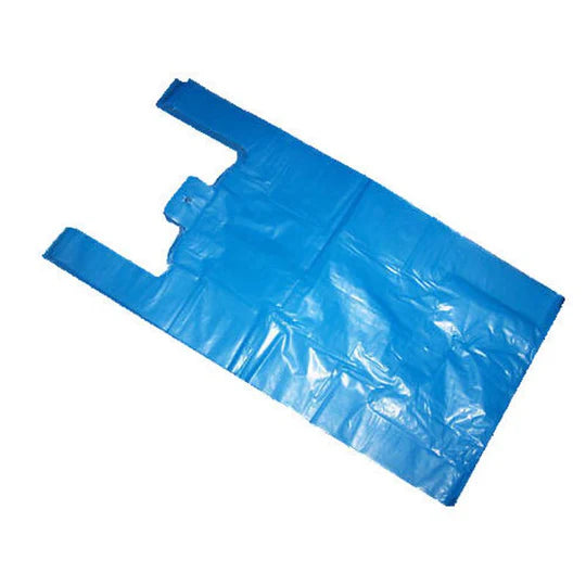 Vest Carrier Bags Medium Blue 1000 Approx